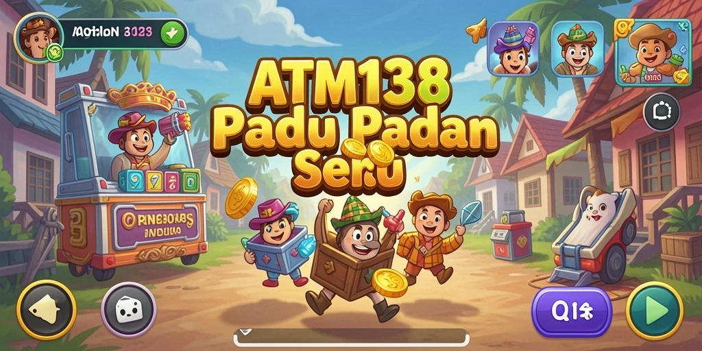 Screenshot gameplay ATM138 yang menunjukkan serunya mencocokkan elemen.