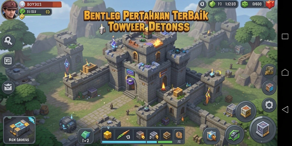 Gameplay menantang dan seru dalam BOY303 Tower Defense.