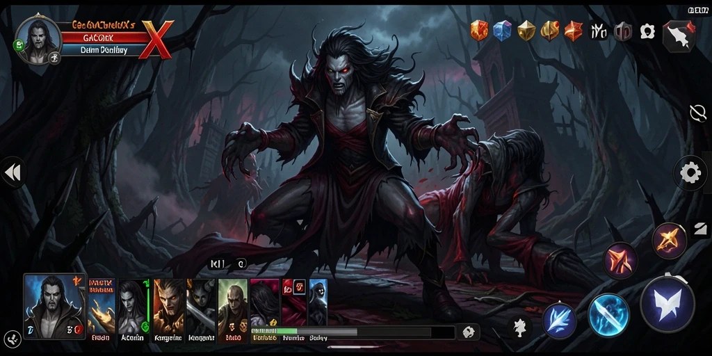 Gameplay menegangkan GACORX dengan suasana horor yang mencekam.