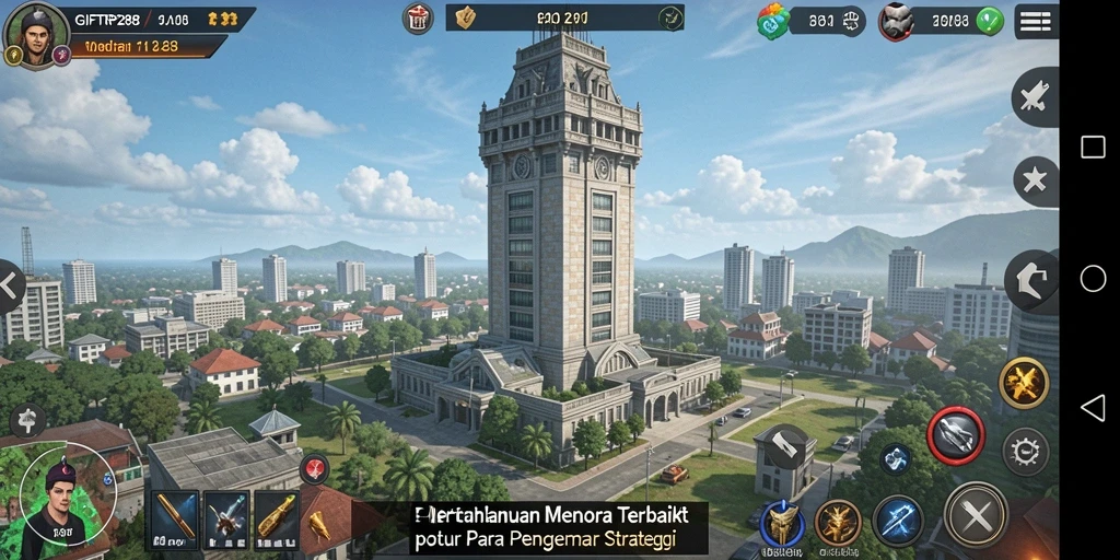 Gameplay menegangkan dalam GIFTRP288 dengan strategi Tower Defense yang seru.