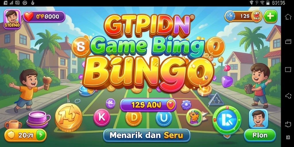 Screenshot gameplay GTPIDN menampilkan keseruan bermain Bingo.