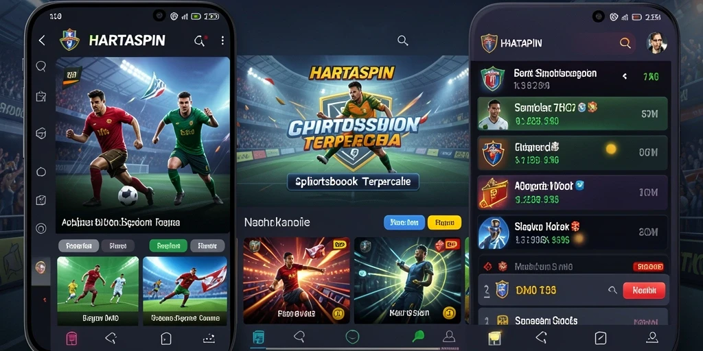 Tampilan gameplay taruhan olahraga HARTASPIN yang menarik dan interaktif.