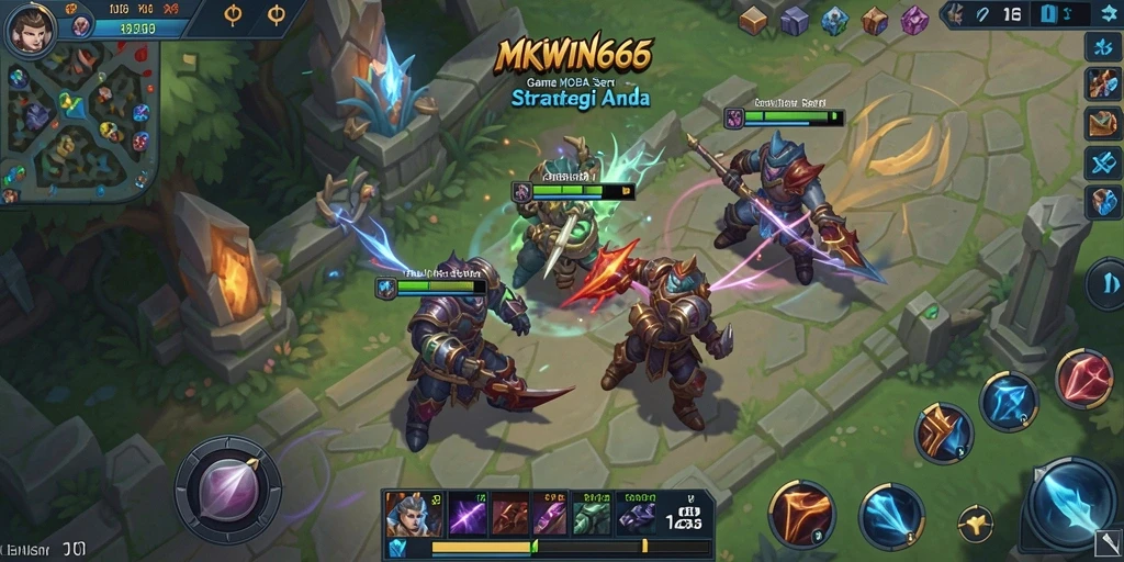 Tampilan gameplay seru di MKWIN666 dengan aksi intens.
