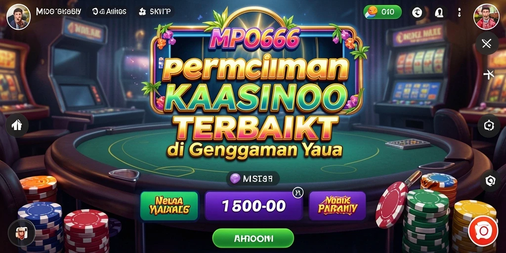 Tampilan gameplay kasino yang memukau dan interaktif.