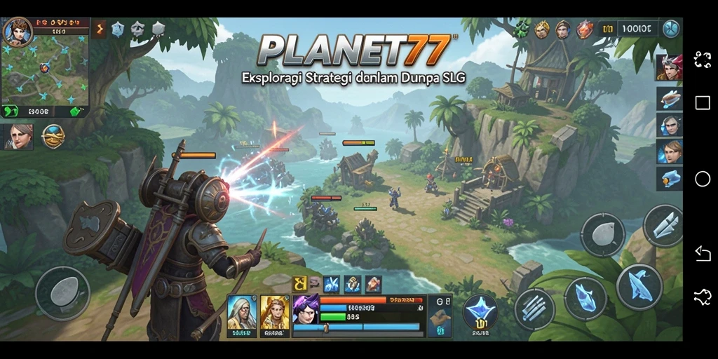 Screenshot gameplay PLANET77 menunjukkan aksi strategis yang mendebarkan.