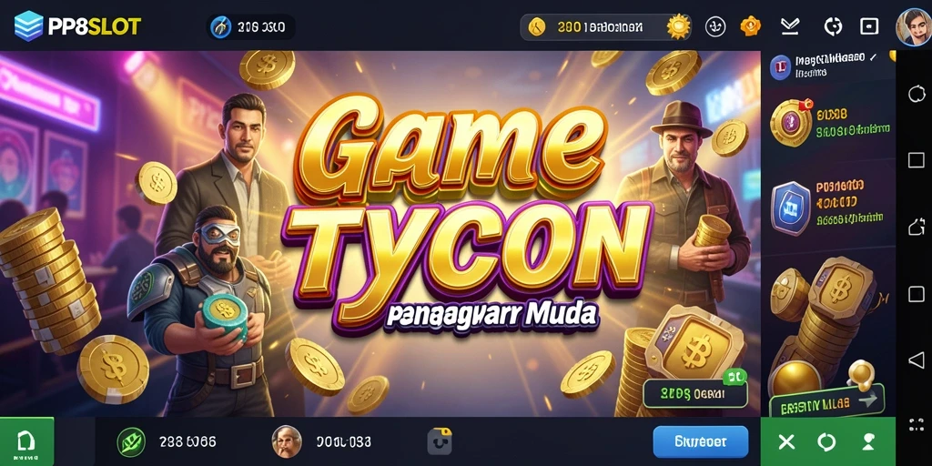 Screenshot gameplay PP8SLOT menampilkan keseruan dan strategi manajemen yang mendalam.