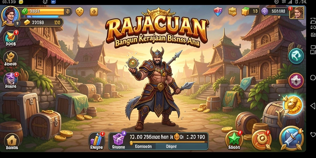 Tangkapan layar gameplay RAJACUAN menampilkan pengelolaan bisnis yang seru.