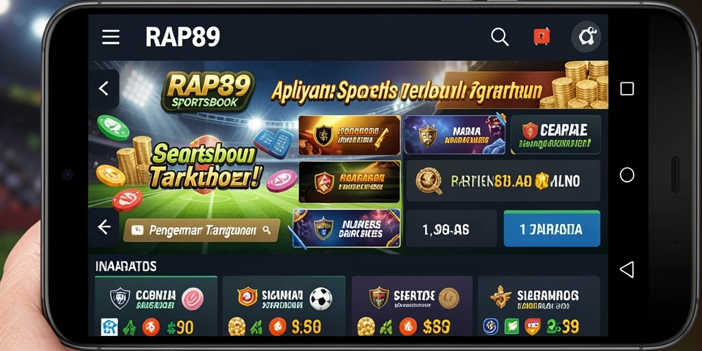 Tampilan gameplay menarik dari aplikasi Sportsbook RAP89.