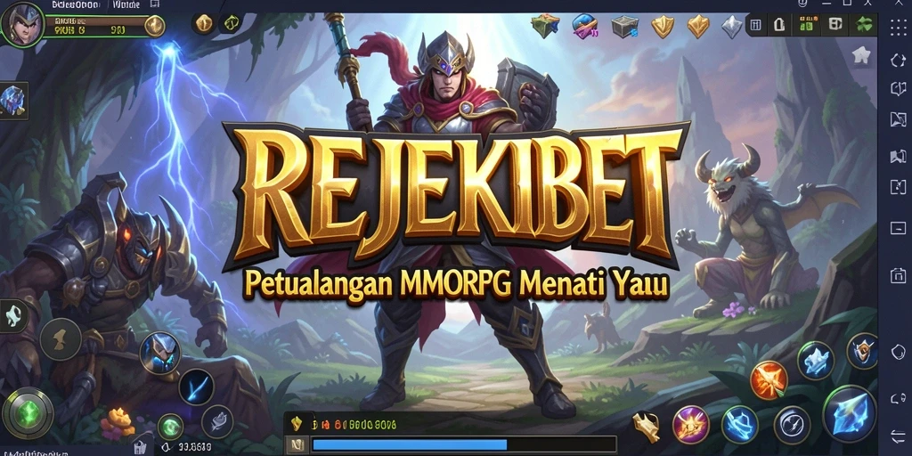 Screenshot gameplay seru dari REJEKIBET memperlihatkan pertarungan epik.