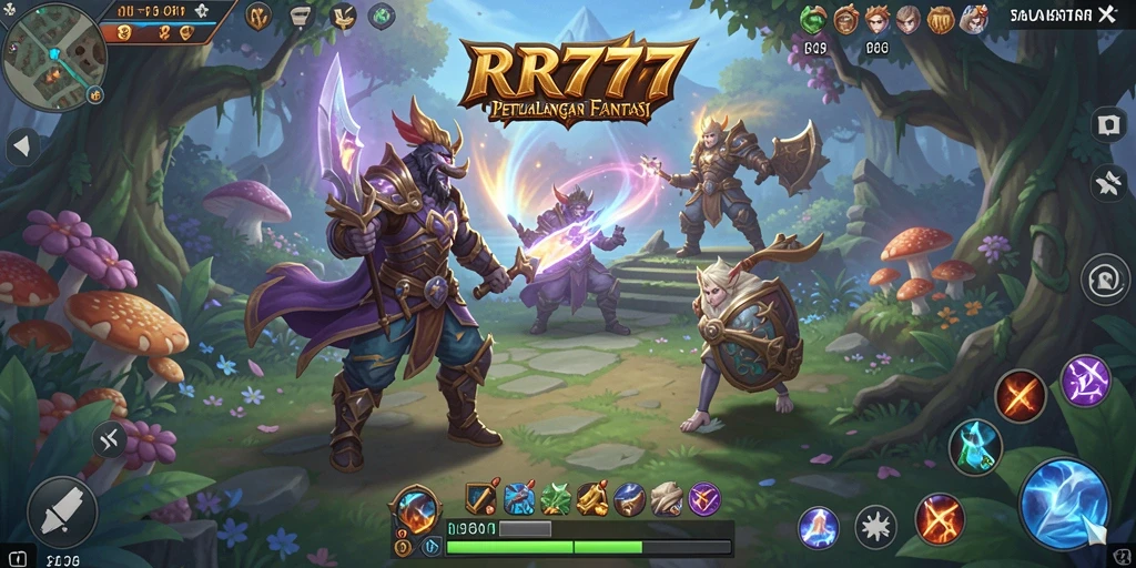 Tampilan gameplay RPG RR777 yang menegangkan dan interaktif.
