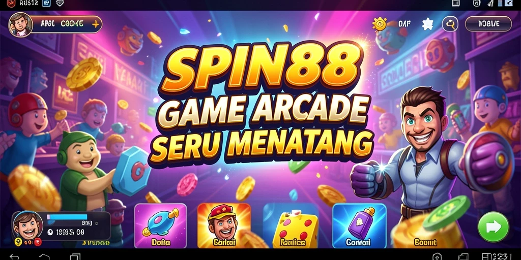 Tampilan gameplay seru SPIN88 dengan karakter unik dan tantangan menarik.