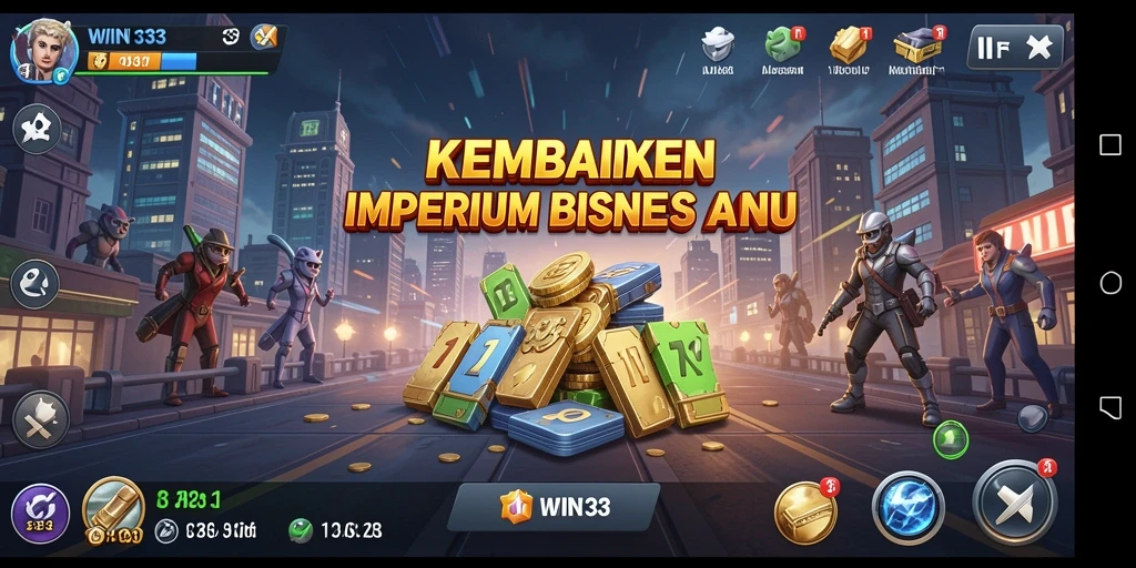 Screenshot dari gameplay <strong>WIN33</strong> yang menunjukkan strategi bisnis yang menarik.